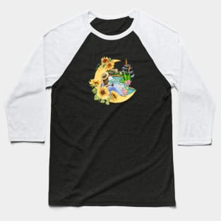 Calming Pond Baseball T-Shirt